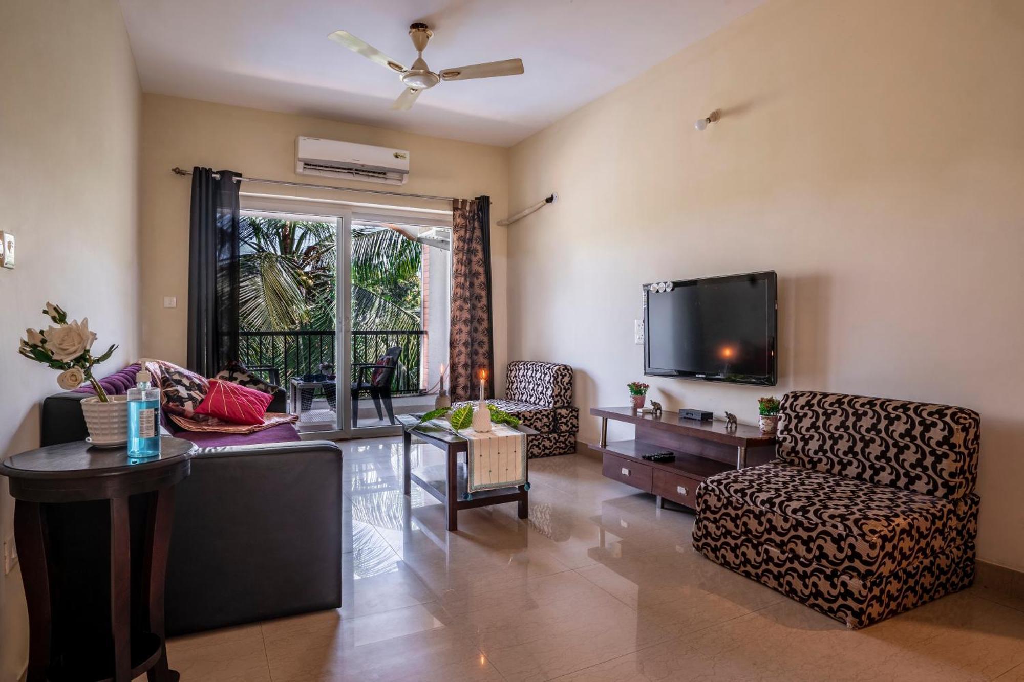 Goa Chillout Apartment - 1Bhk, Baga Exteriér fotografie